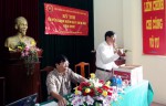 Đồng chí Lê Quang Huy – Trưởng phòng 3 – Trưởng ban coi thi phổ biến nội quy, quy chế trong phòng thi