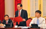 Ông Giang Sơn, Phó Chủ nhiệm Văn phòng Chủ tịch nước đọc Lệnh của Chủ tịch nước công bố Pháp lệnh mớ