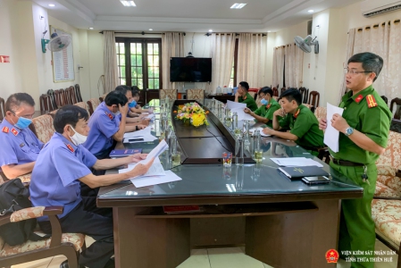 Trực tiếp kiểm sát việc tuân theo pháp luật trong công tác thi hành án hình sự tại Cơ quan thi hành án hình sự Công an thị xã Hương Thủy