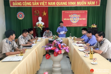 VKSND huyện Phú Lộc trực tiếp kiểm sát hoạt động thi hành án dân sự