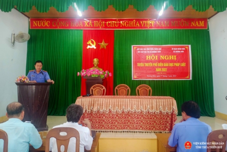 VKSND Thị xã Hương Thủy tổ chức tuyên truyền về thủ tục tiếp nhận, giải quyết tin báo, tố giac tội phạm