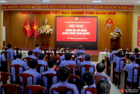 Đảng bộ Viện kiểm sát nhân dân tỉnh Thừa Thiên Huế học tập Chuyên đề năm 2023