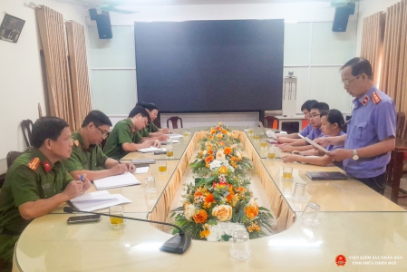 Kiểm sát trực tiếp Cơ quan Cảnh sát điều tra Công an huyện Phú Vang
