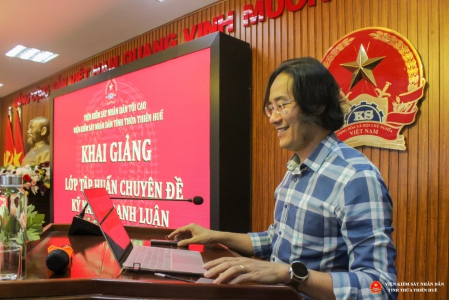 Tập huấn “Kỹ năng tranh luận” cho kiểm sát viên, kiểm tra viên và chuyên viên VKSND hai cấp tỉnh Thừa Thiên Huế