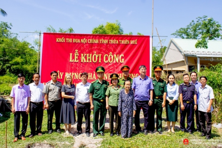 Khối thi đua Nội chính tỉnh Thừa Thiên Huế khởi công xây dựng “Nhà tình thương”