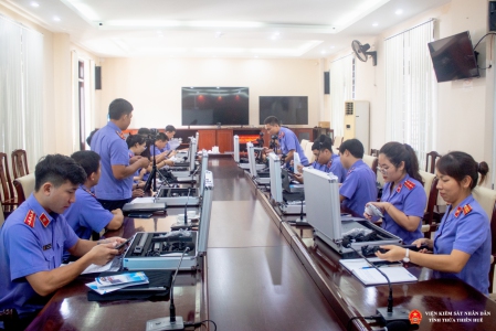 Viện KSND tỉnh Thừa Thiên Huế tập huấn sử dụng thiết bị ghi âm, ghi hình có âm thanh khi hỏi cung, lấy lời khai bị can
