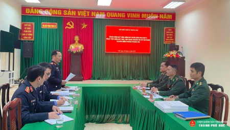 VKSND khu vực 2 – Huế kiểm sát trực tiếp tại Đồn Biên phòng Phong Hải