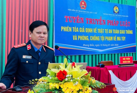 VKSND Khu vực 3 – Huế phối hợp tuyên truyền pháp luật  trong trường học