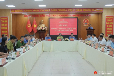 Viện kiểm sát nhân dân thành phố Huế tổ chức Hội nghị tham gia ý kiến về dự thảo Bộ luật Tố tụng hình sự (sửa đổi)