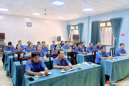 Toàn cảnh Hội nghị sơ kết công tác 6 tháng đầu năm 2026 tại VKSND khu vực 2 - Huế