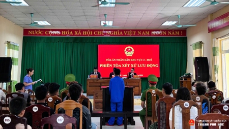 VKSND khu vực 3 – Huế: Đưa pháp luật đến với Nhân dân thông qua phiên tòa lưu động