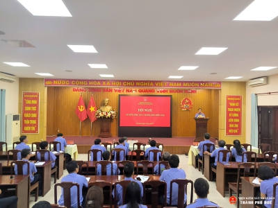 VKSND thành phố Huế tổ chức Hội nghị sơ kết công tác 6 tháng đầu năm 2026