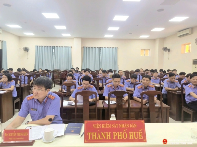 VKSND thành phố Huế tổ chức Hội nghị sơ kết công tác chuyển đổi số 6 tháng đầu năm 2026