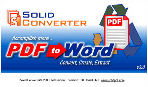 Solid PDF Converter Pro 3.0 - Phần mềm chuyển từ PDF sang Worrd