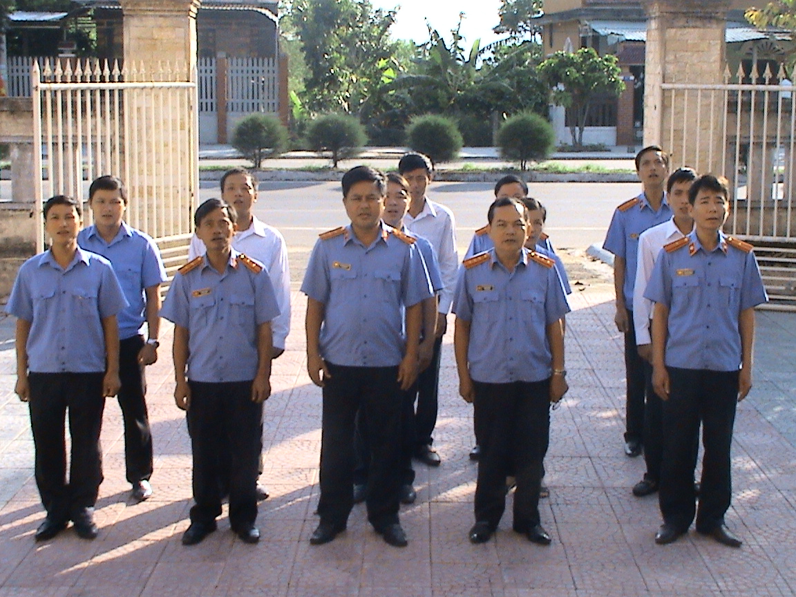 Lễ chào cờ đầu tuần tại Viện kiểm sát nhân dân huyện Phú Lộc, tỉnh Thừa Thiên Huế