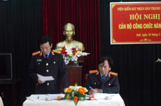 Đồng chí Hà Văn Thanh – Thành ủy viên, Bí thư Chi bộ, Viện trưởng VKSND Thành phố Huế
