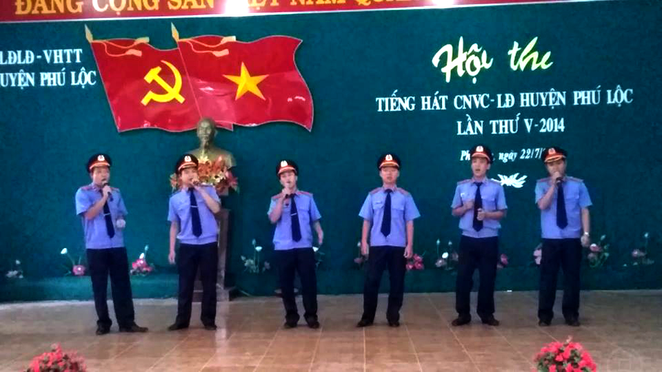 Tiết mục tham gia dự thi của Công đoàn VKSND huyện Phú Lộc