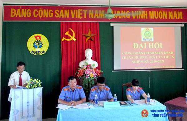 Phát biểu chỉ đạo của đ/c Nguyễn Cơ – Thị ủy viên, Chủ tịch LĐLĐ thị xã Hương trà