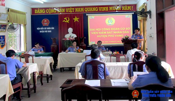 Toàn cảnh Đại hội Công đoàn VKSND huyện Phú Vang