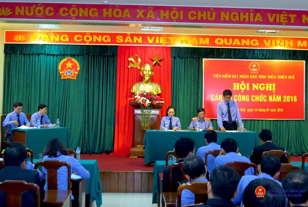 Hội nghị cán bộ công chức Viện kiểm sát nhân dân tỉnh Thừa Thiên Huế năm 2016