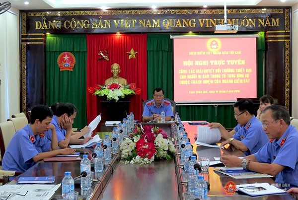 Tại điểm cầu Viện kiểm sát nhân dân tỉnh Thừa Thiên Huế