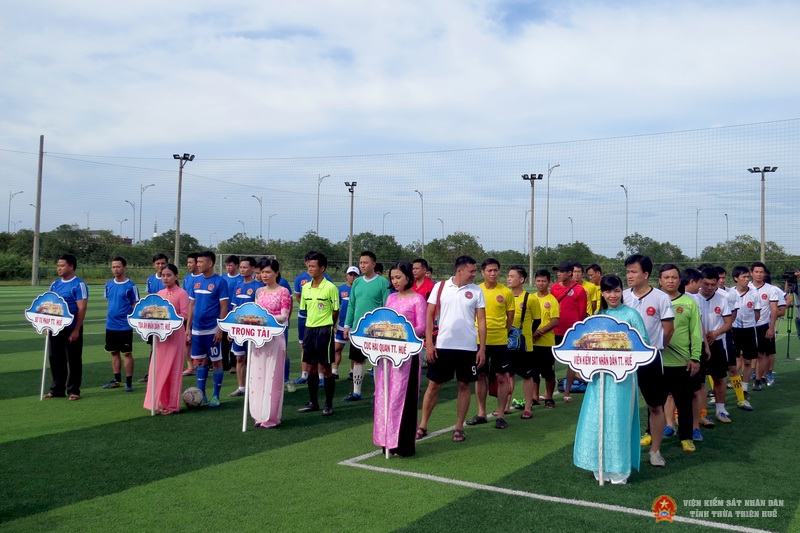 Các đội tham gia Giải bóng đá truyền thống mini khối Nội chính lần thứ XI năm 2017
