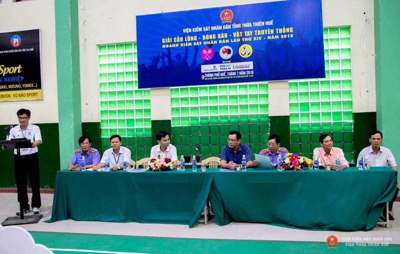 Đồng chí Nguyễn Thanh Hải - Phó Viện trưởng VKSND tỉnh -  Trưởng ban tổ chức giải khai mạc