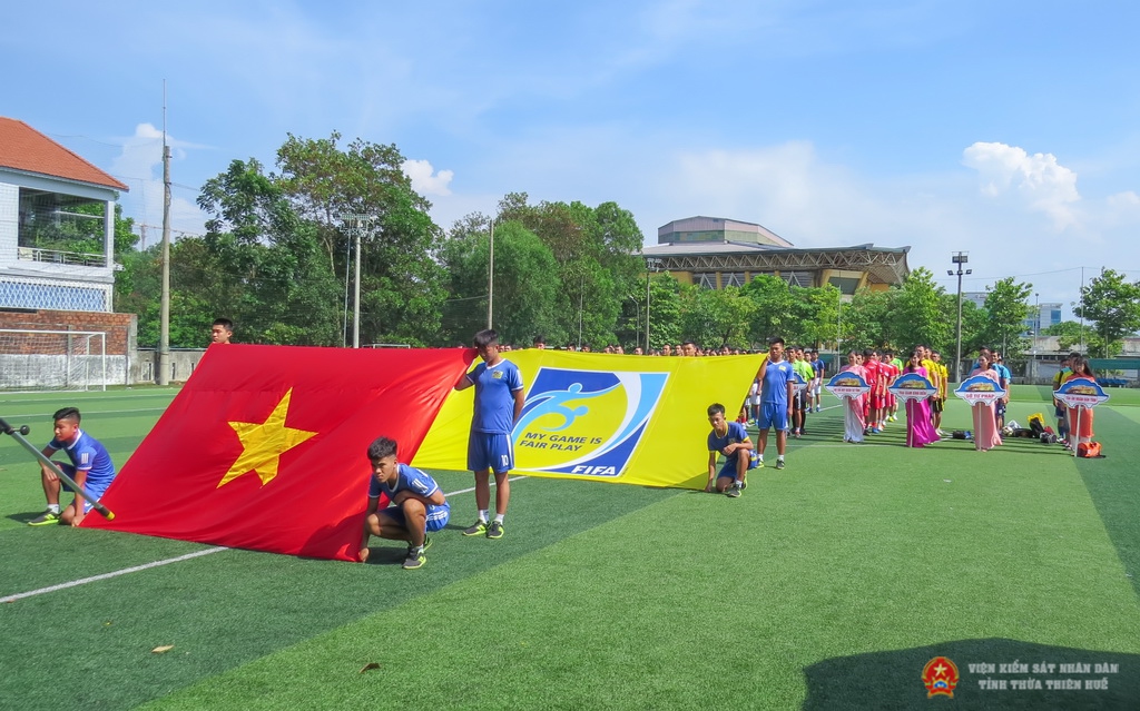 Lễ khai mạc Giải thể dục thể thao bóng đá truyền thống mini – quần vợt khối Nội chính lần thứ XIII năm 2019