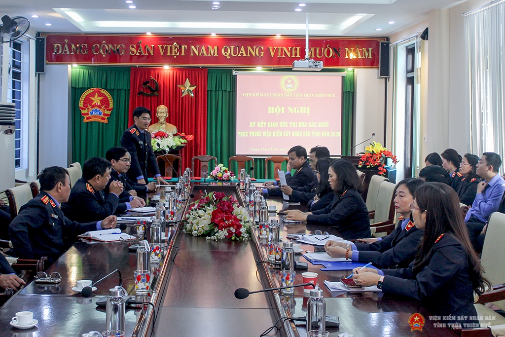 Đồng chí Nguyễn Thanh Hải – Bí thư Ban cán sự, Viện trưởng Viện KSND tỉnh Thừa Thiên Huế phát biểu chỉ đạo