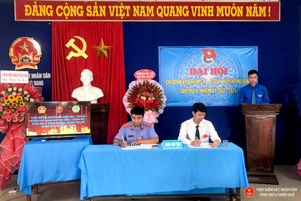 Phú Vang: Tổ chức Đại hội chi đoàn lần thứ IX nhiệm kỳ 2022 – 2024
