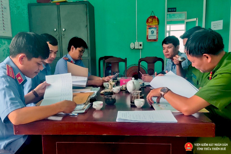 Viện kiểm sát nhân dân huyện Phong Điền trực tiếp kiểm sát việc  Thi hành án hình sự tại UBND xã Phong Hải
