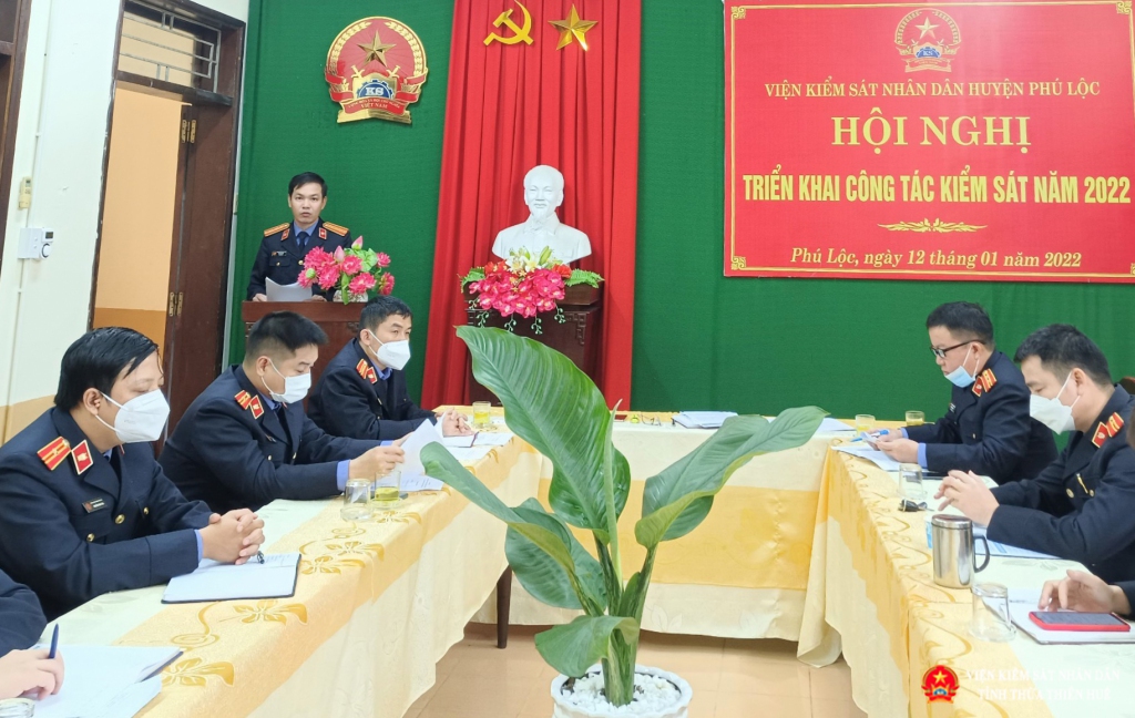 Đồng chí Phan Lộc Linh, Viện trưởng triển khai công tác kiểm sát năm 2022