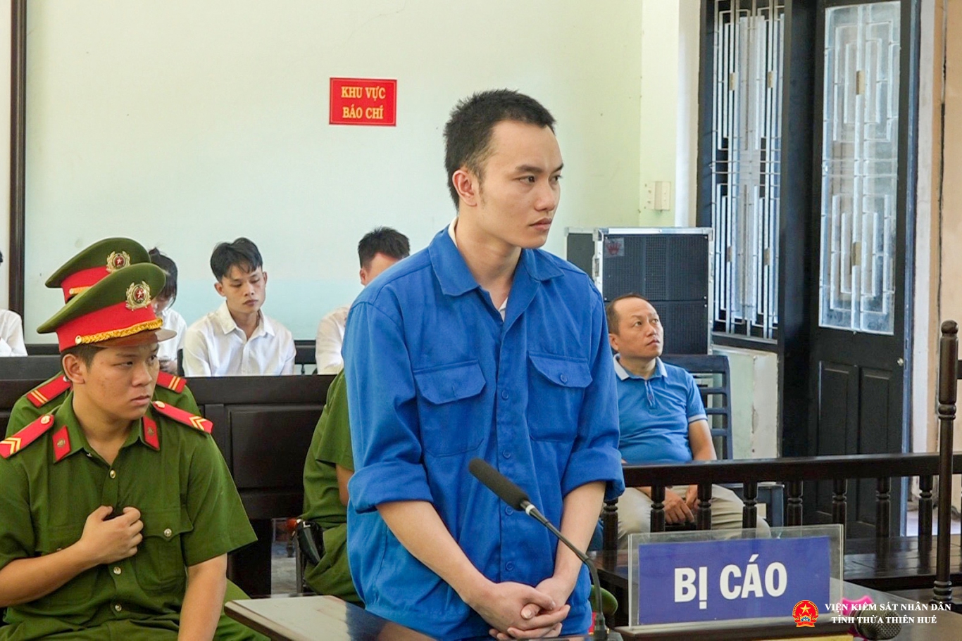 Bị cáo Nguyễn Văn Huyền Đức tại tòa án