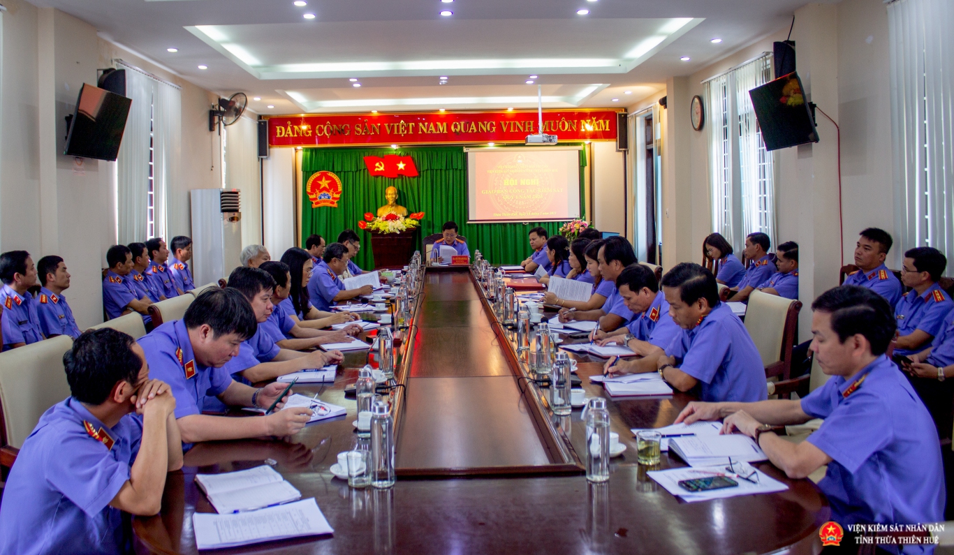 Viện kiểm sát nhân dân tỉnh Thừa Thiên Huế giao ban quý I năm 2023