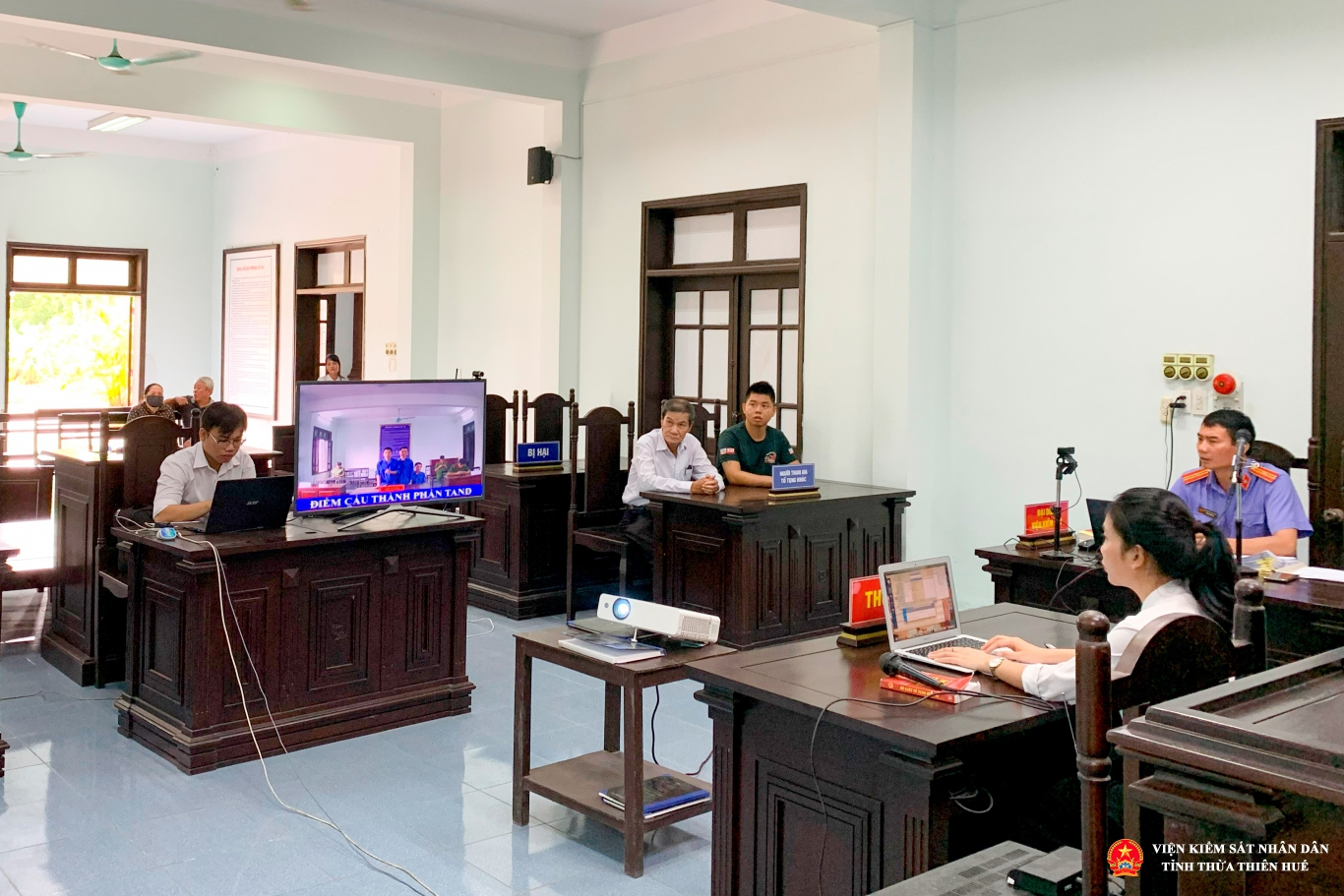 Thị xã Hương Trà: Xét xử sơ thẩm trực tuyến các phiên tòa hình sự