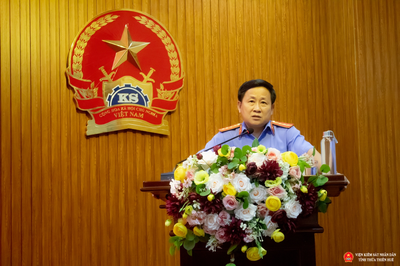 Đồng chí Hồ Thanh Hải  - Phó Viện trưởng phụ trách phát biểu kết luận Hội nghị.
