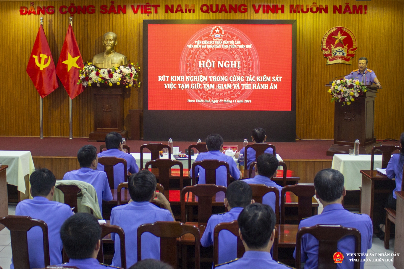 Hội nghị rút kinh nghiệm về công tác kiểm sát việc tạm giữ, tạm giam và thi hành án