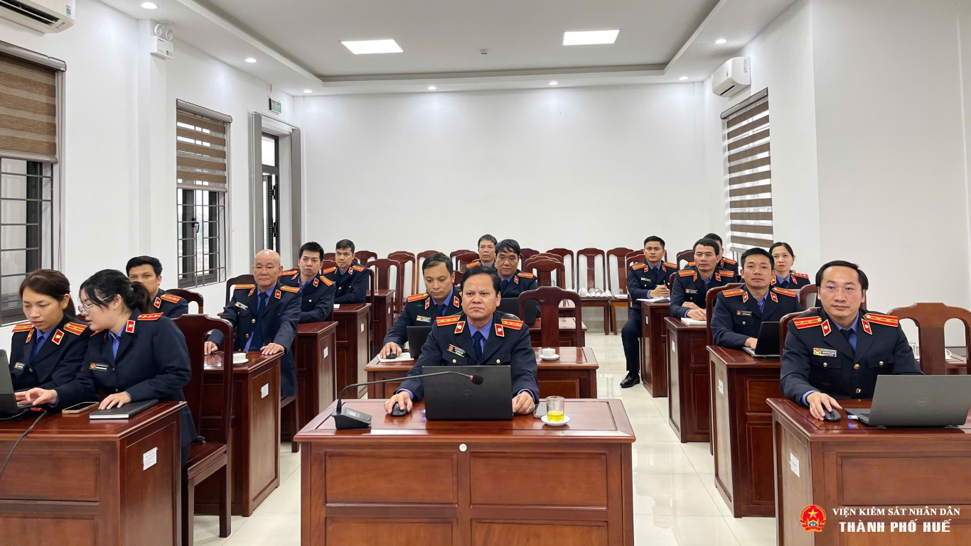 VKSND khu vực 3 - Huế tập huấn sử dụng nền tảng quản lý án hình sự