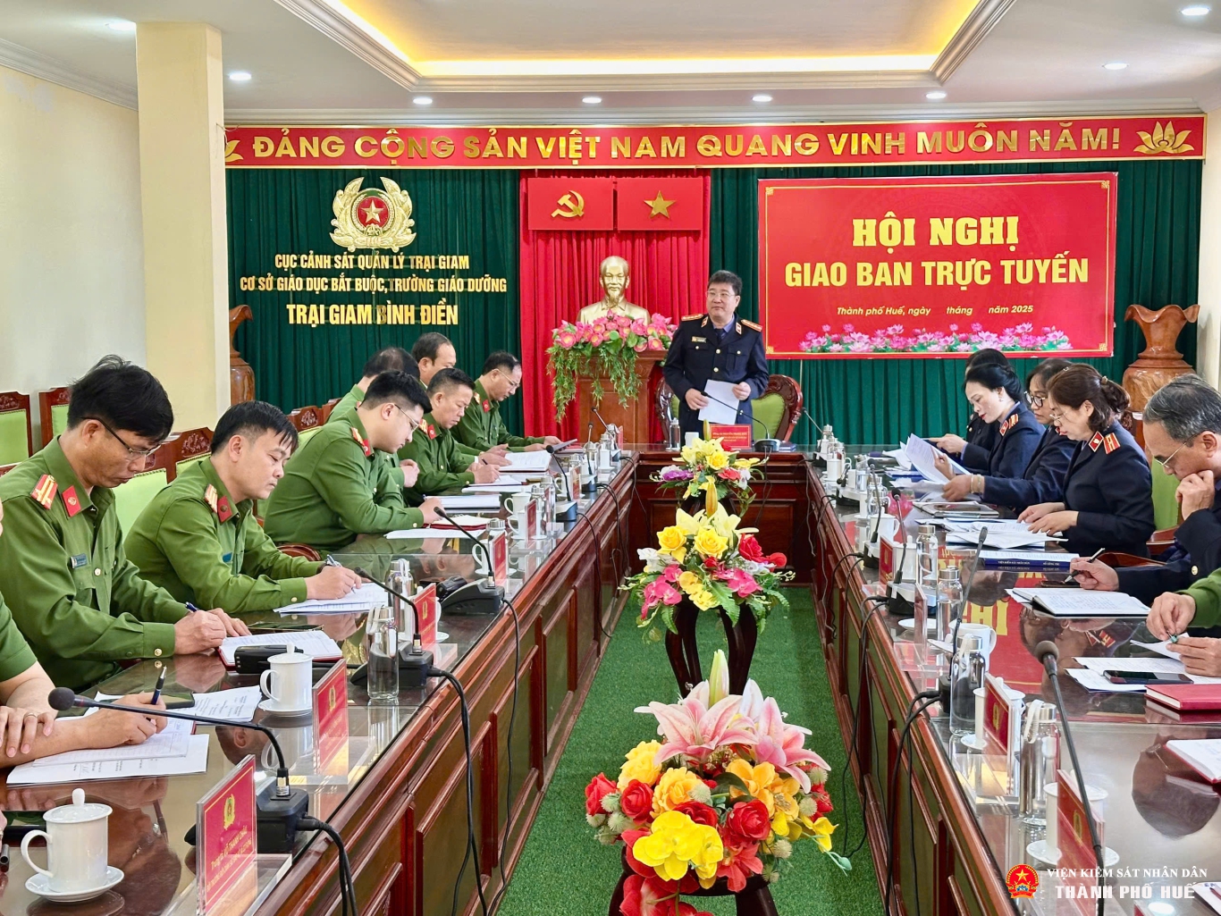 Viện kiểm sát nhân dân thành phố Huế trực tiếp kiểm sát thi hành án phạt tù 6 tháng đầu năm 2026 tại Trại giam Bình Điền