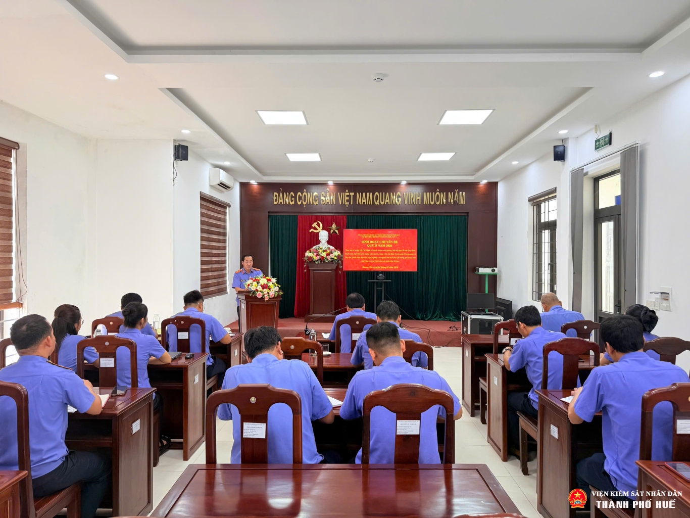 Chi bộ VKSND khu vực 3 – Huế sinh hoạt chuyên đề: Nêu gương theo tư tưởng Hồ Chí Minh, gắn với chuẩn mực đạo đức người cán bộ Kiểm sát