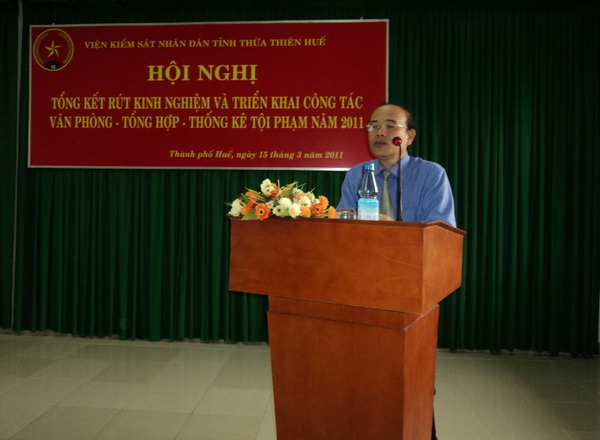 Đồng chí Hoàng Trọng Khảm kết luận tại Hội nghị
