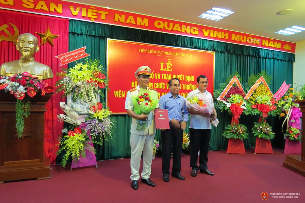 Hình ảnh Lễ bổ nhiệm Viện trưởng VKSND Thừa Thiên Huế