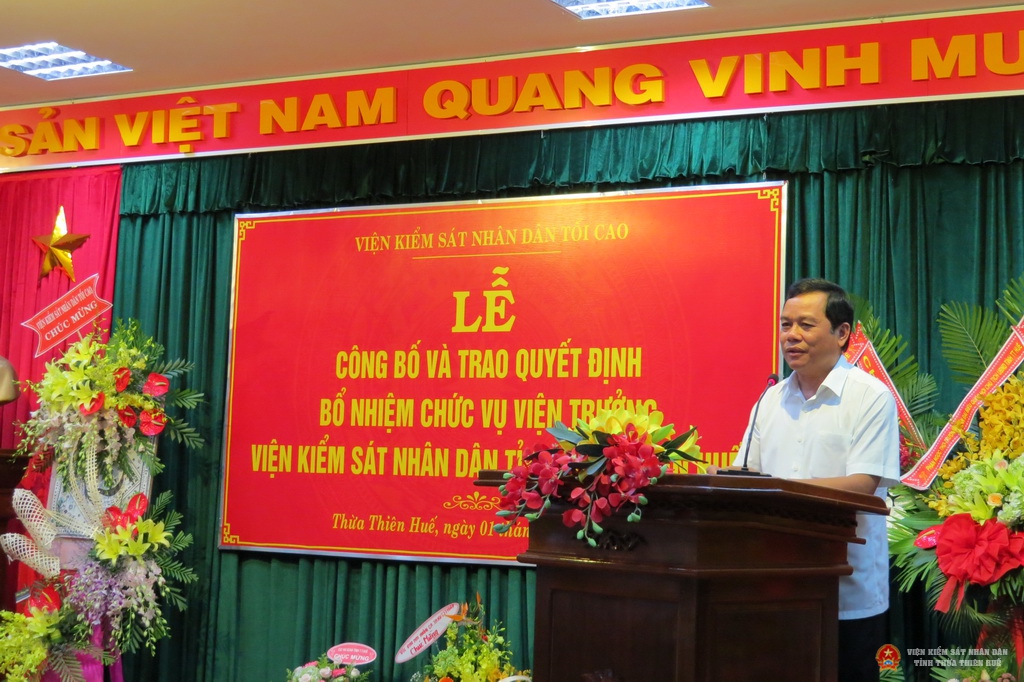 Hình ảnh Lễ bổ nhiệm Viện trưởng VKSND Thừa Thiên Huế