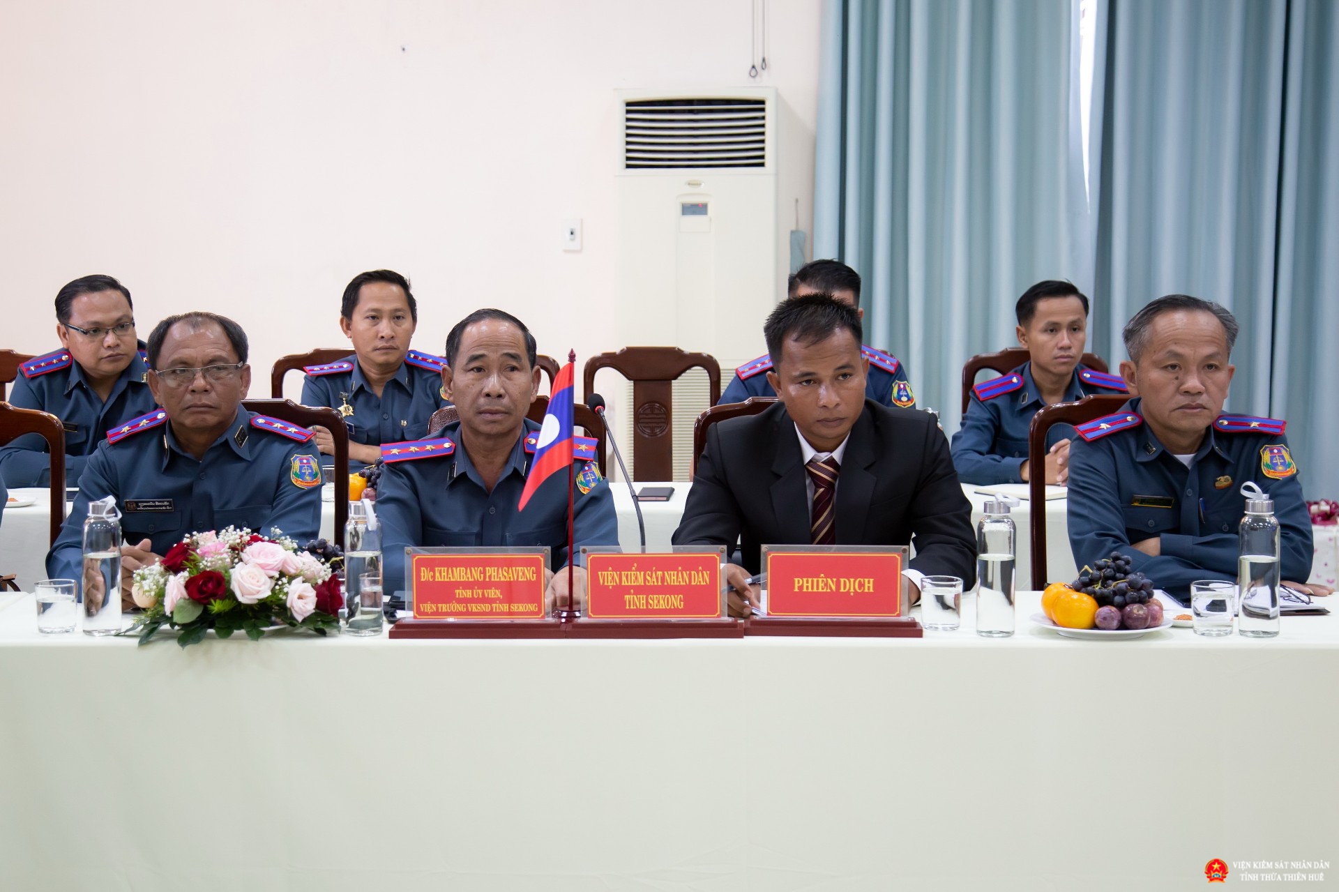 Đón đoàn VKSND các tỉnh Sekong, Salavan, Savanakhet, Champasak nước CHDCND Lào